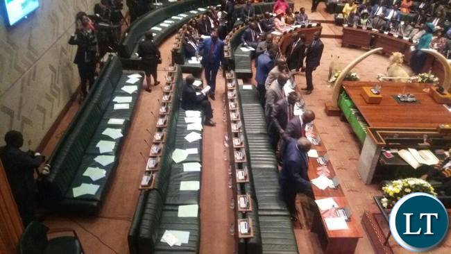 UPND MPs boycott opening of PArliament