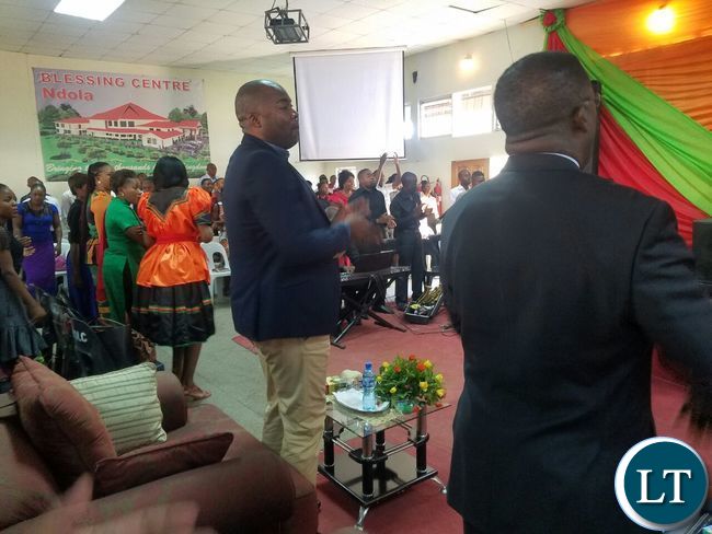 Enjoying the church service at Bread of Life Church Ndola Main Branch