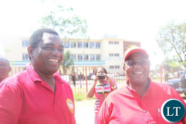 GBM and HH smiling outside Luanshya Magistrate Court