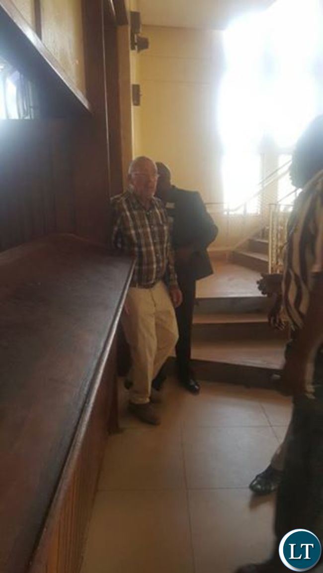 Guy Scott arrives to visit HH and GBM in police cells