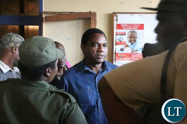 HH at the Police Station shortly before he was arrested