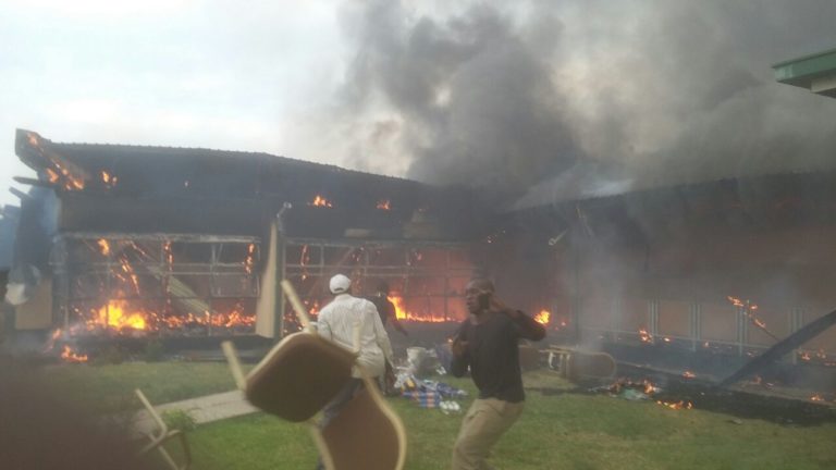 A cooker might have caused the fire that gutted Chilonga Mission Nursing