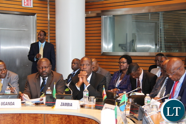 Hon. Mulusa and Hon Mutati during the World Bank Africa Group One Constituency meeting in Washington D Hon. Mulusa and Hon Mutati during the World Bank Africa Group One Constituency meeting in Washington D