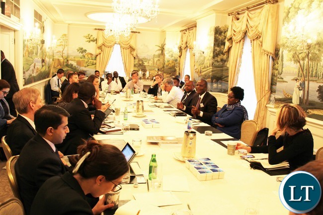 Investors listening to Hon. Mutati at Hay Adams Hotel in Washington DC