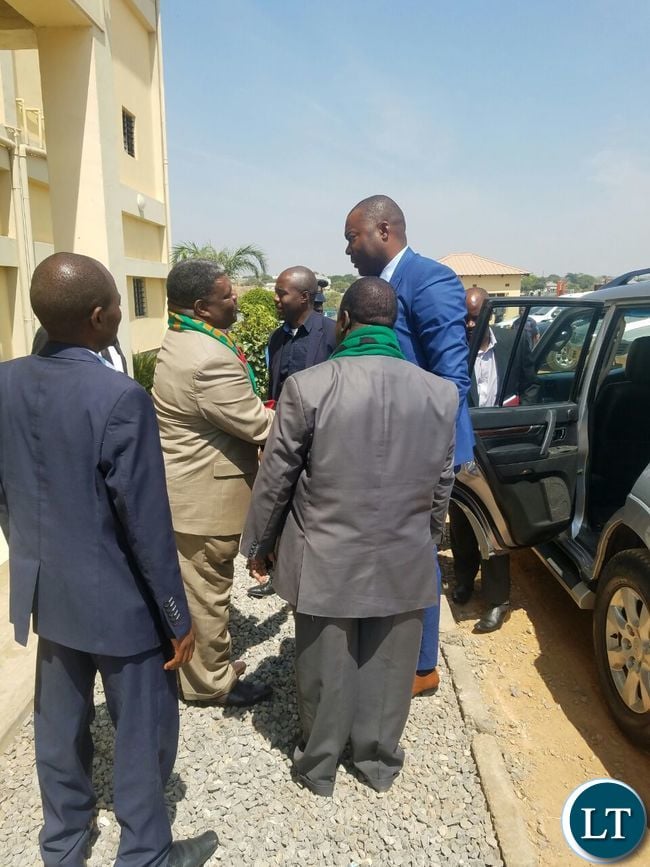 On arrival at the New Apostolic Church in Kansenshi, Ndola