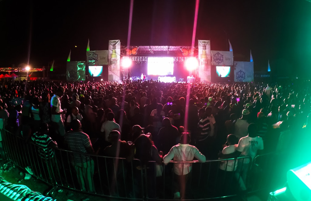 Fans enjoy the R&G Oktoberfest sponsored by Castle Lite.