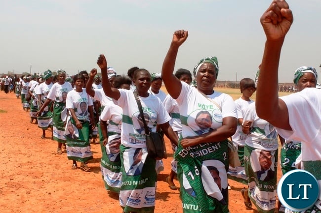 Patriotic Front PF Women at Zambia’s 52nd Independence Anniversary Kasama held at Kasama Sports Stadium Patriotic Front PF Women at Zambia’s 52nd Independence Anniversary Kasama held at Kasama Sports Stadium