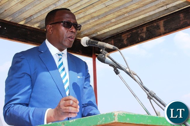 EASTERN Province Permanent Secretary, Chanda Kasolo, gives his address during the National Day of Prayer, Fasting and Reconciliation held at David Kaunda Stadium in Chipata.