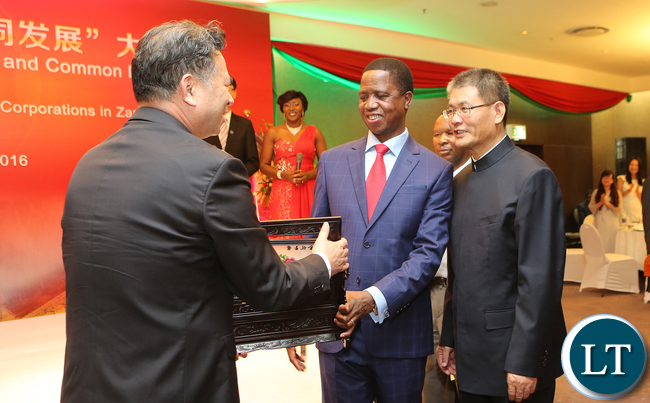 President Lungu Meeting Chinese Businessmen