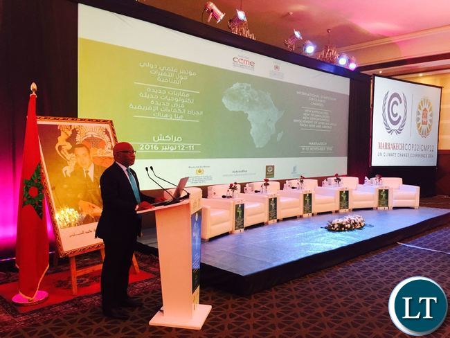DR. NEVERS MUMBA - GUEST SPEAKER AT 2016 CLIMATE CHANGE CONFERENCE