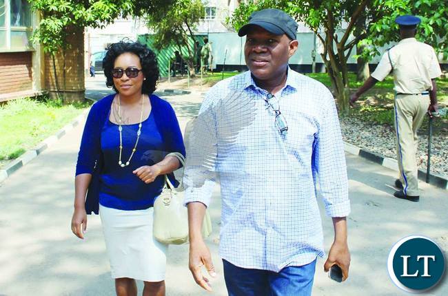 Fred M'membe and Mutinta Mazoka-Picture by Chanda Mwenya (Zambia Daily Mail)
