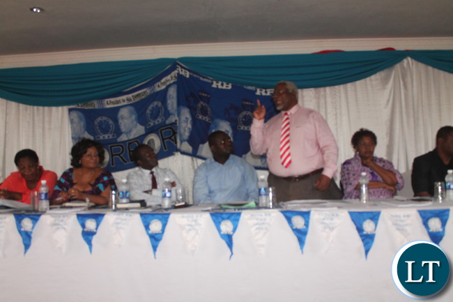 Ambassador Lewanika speaking during the workshop