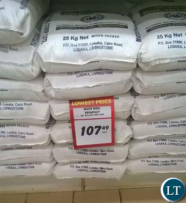 Price of Mealie Meal on 14th November 2016