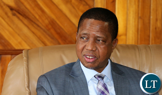 President Edgar Lungu at Mulungushi Conference Centre