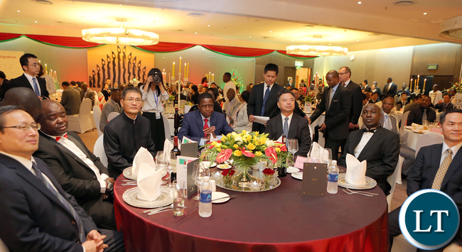 President Lungu at Chinese Dinner