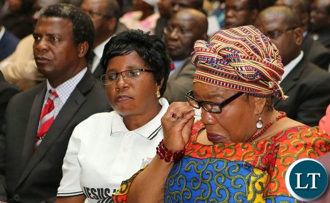Former First Lady Vera Chiluba in attendance