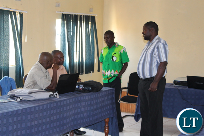 E voucher training workshop in Samfya