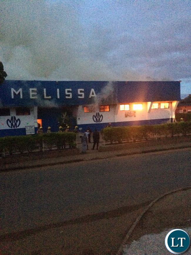 Popular Melissa supermarket up in flames