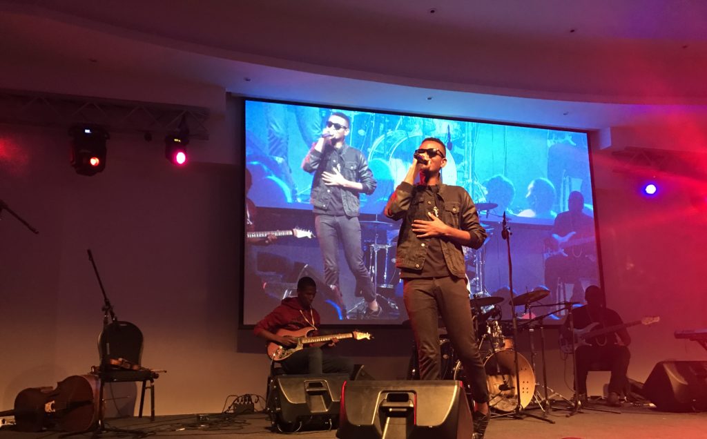 Scott performing