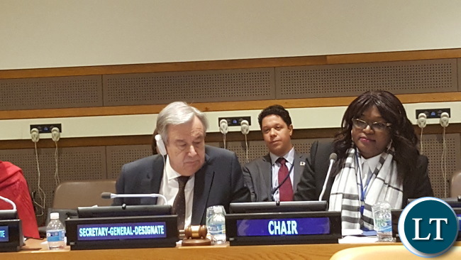 UN Sg-designate, Mwaba Kasese-Bota