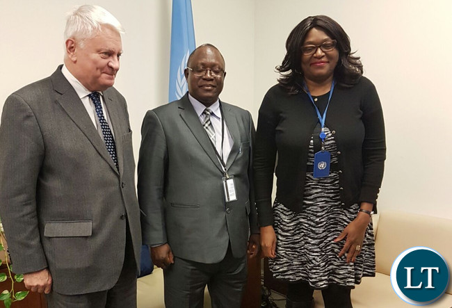 Lt. Gen Mihova and UN USG Herve? Ladsous and Amb. Kasese-Bota