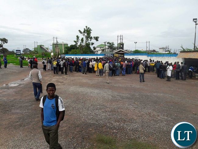 KCM Miners protesting
