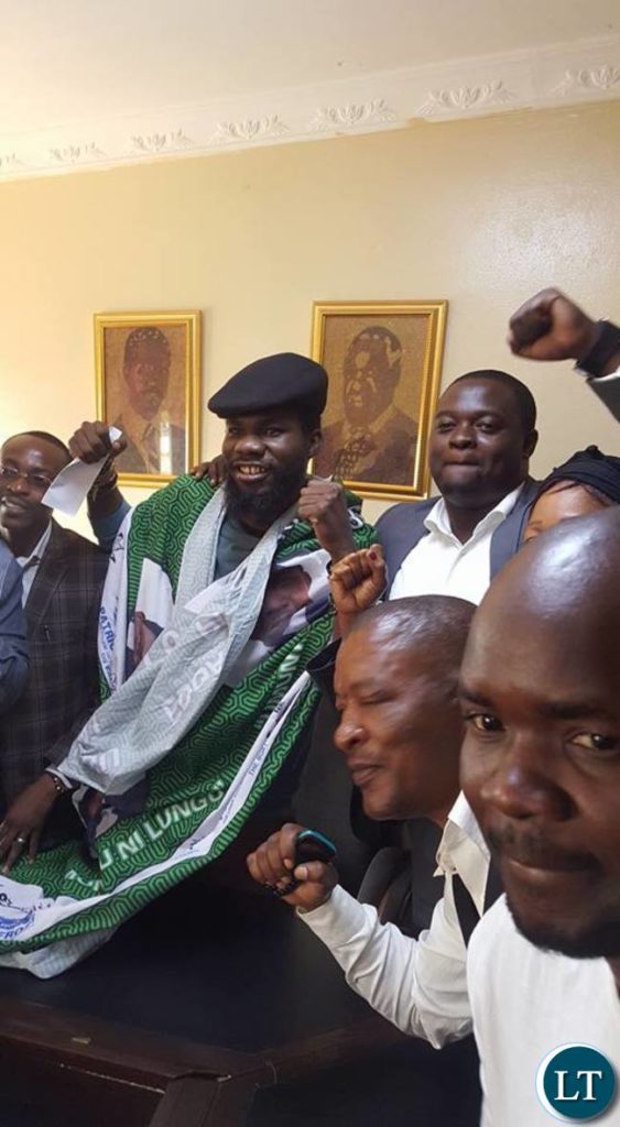 Pilato after denouncing his relationship with the UPND