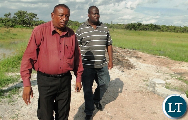 Lukashya Independent Member of Parliament Mwenya Munkonge with a resident of Twenty village Justine Mutale checks on portal frames bought for the construction of Mukanga bridge on Mukanga river which connects Twenty and Kabila villages in Chief Munkonge’s area in Kasama Lukashya Independent Member of Parliament Mwenya Munkonge with a resident of Twenty village Justine Mutale checks on portal frames bought for the construction of Mukanga bridge on Mukanga river which connects Twenty and Kabila villages in Chief Munkonge’s area in Kasama