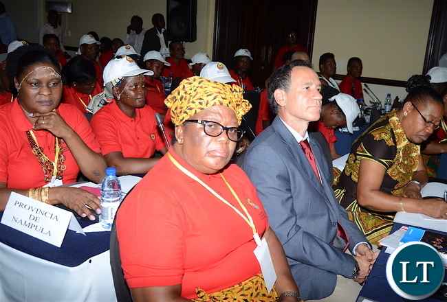 Delegates following the proceedings of the on-going Conference on ending child marriage and early pregnancies in Pemba City, Mozambique on February 25,2017 -Picture by THOMAS NSAMA/STATE HOUSE