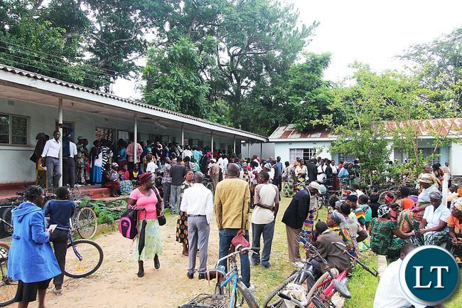 Farmers Queuing up for Electronic Voucher Cards Collection in Mansa District