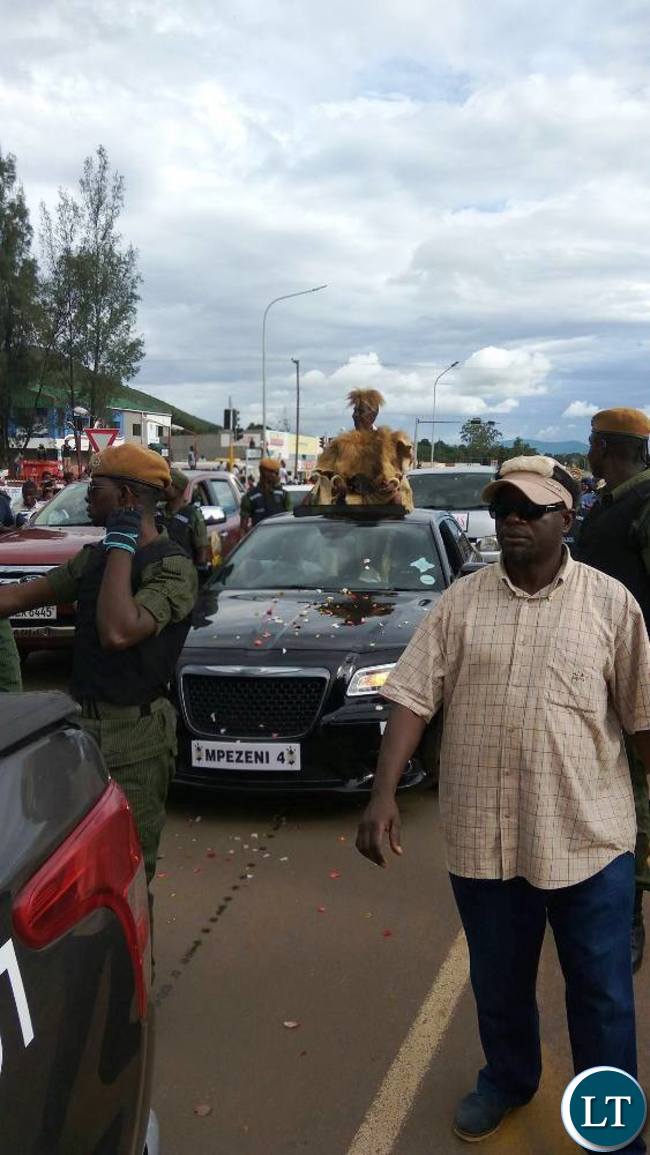 PARAMOUNT Chief Mpezeni in a grand finale when he shifted his base from Ephendukeni to Laweni in readiness for Ncwala ceremony