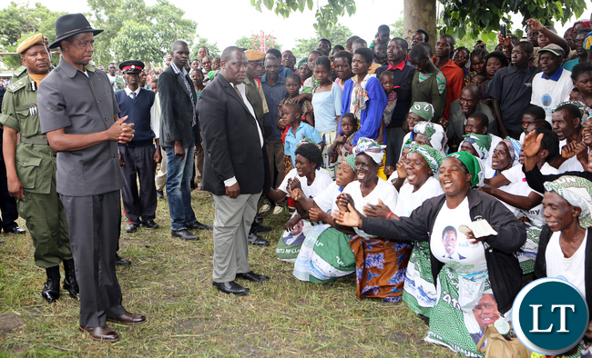 resident Lungu arrive AT LUNGA District