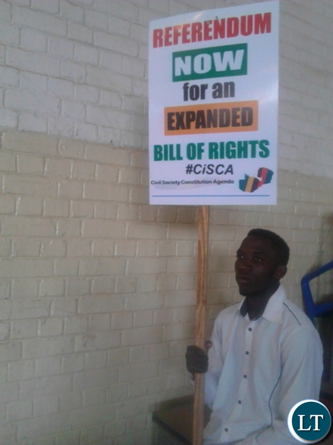 Banners at the launch