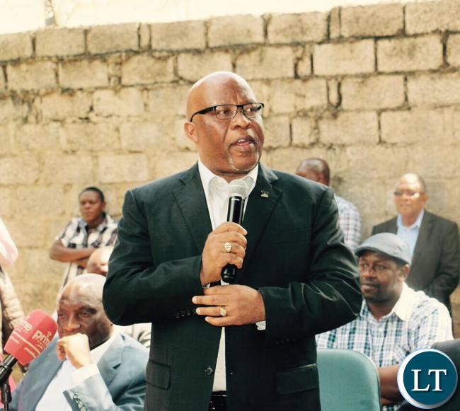 Dr Nevers Mumba at the news conference
