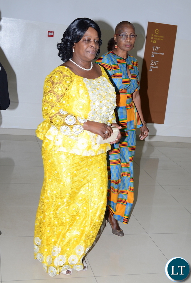 FIrst Lady Esther Lungu with Chilufya Mwaba Phiri