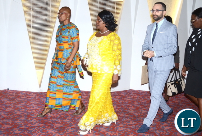 FIrst Lady Esther Lungu with Chilufya Mwaba Phiri