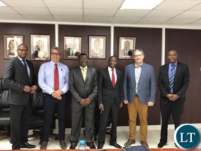 L to R: Mr. Mande Kauseni, First Secretary for Economics & Trade at the Zambian High Commission in Pretoria; Mr. John Nutt of Delf Consulting Engineers; Mr. Alfred Mwila, Energy Regulation Board Director for Economic Regulation; Technical Leader from MDH (Pty) Ltd of South Africa; Mr. Wallace Chitungu, ERB Legal Counsel; Mr. Zander van der Walt, Project Director of MDH and Mr. Joseph Malama, Senior Manager for Technical Regulation, and Mr. Maka Sikazwe, Senior Manager Executive Directors Office at ERB. L to R: Mr. Mande Kauseni, First Secretary for Economics & Trade at the Zambian High Commission in Pretoria; Mr. John Nutt of Delf Consulting Engineers; Mr. Alfred Mwila, Energy Regulation Board Director for Economic Regulation; Technical Leader from MDH (Pty) Ltd of South Africa; Mr. Wallace Chitungu, ERB Legal Counsel; Mr. Zander van der Walt, Project Director of MDH and Mr. Joseph Malama, Senior Manager for Technical Regulation, and Mr. Maka Sikazwe, Senior Manager Executive Directors Office at ERB.
