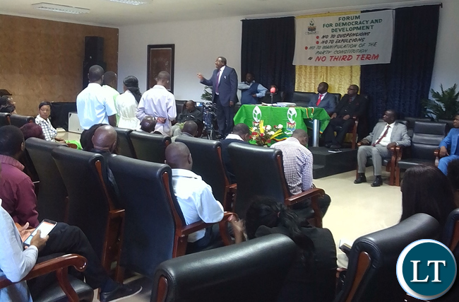 Expelled Party Vice President Chifumu Banda