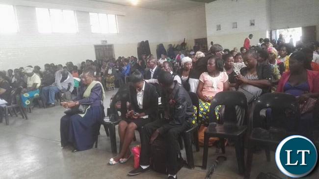 Members of the public attending the launch