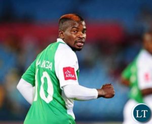 Mulenga when he was playing for Bloemfontein Celtic in the PSL in the 2014 season
