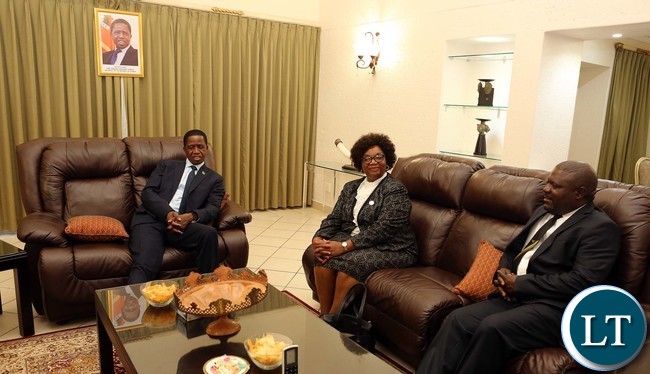 President Lungu at His Village in Swaziland 