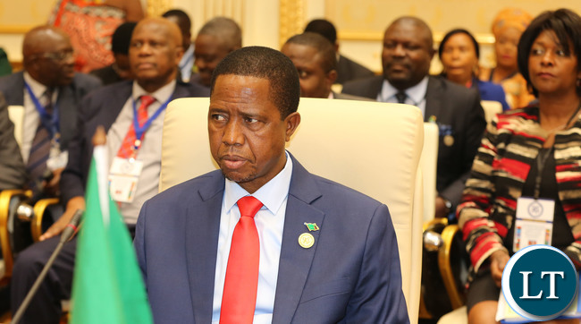 President Lungu at the SADC Summit 