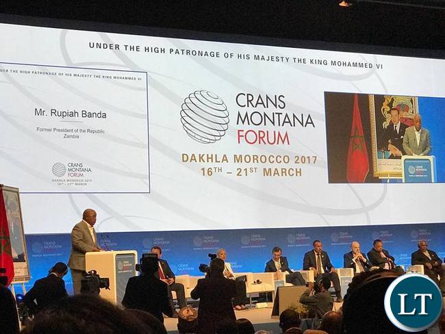 President Rupiah Banda sharing the platform with Civil Rights Activist Jesse Jackson at the Crans Montana Conference President Rupiah Banda sharing the platform with Civil Rights Activist Jesse Jackson at the Crans Montana Conference