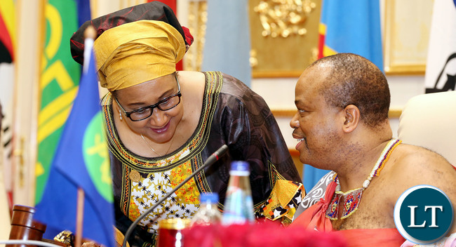 SADC Chairman His Majesty King Mswati 111at the Opening Session of SADC Summit