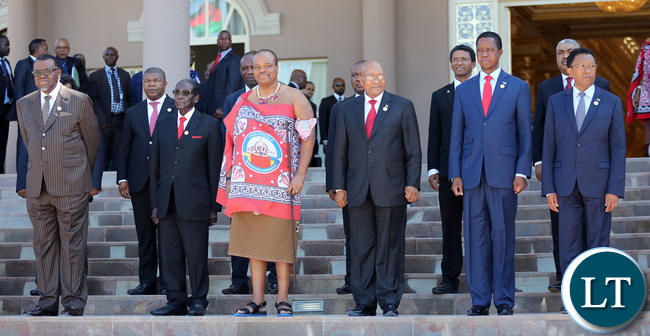 SADC leaders take group Photo