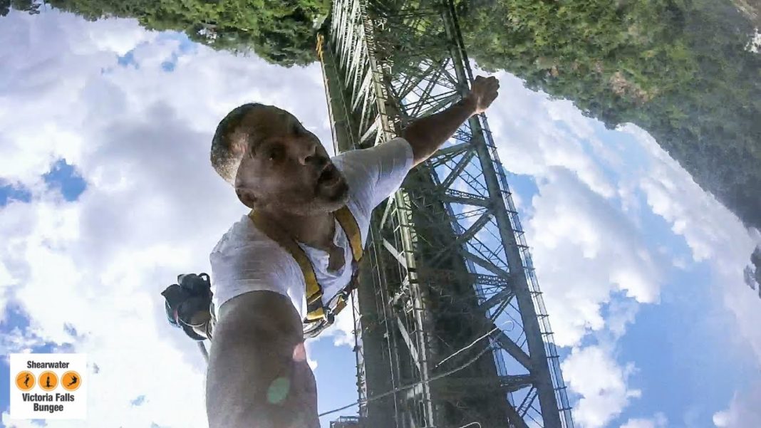 Will Smith Bungee Jumping at Victoria Falls Bridge