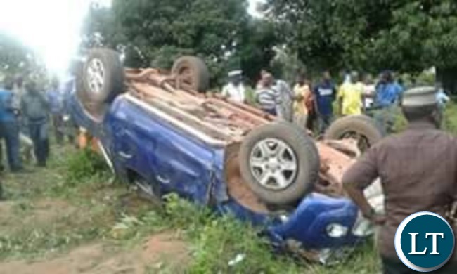The Vehicle Kambwili was travelling in