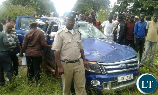 The Vehicle Kambwili was travelling in