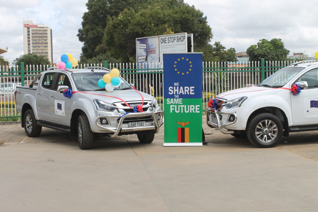 EU donates two vehicles to Ministry of Mines