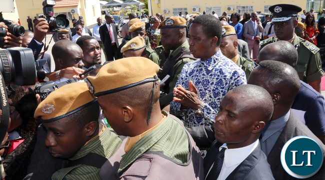 President Lungu Press Briefing at City airport in Lusaka